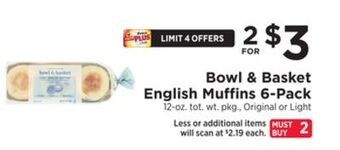 ShopRite English muffins 6-pack offer