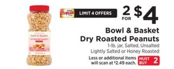 ShopRite Dry roasted peanuts offer