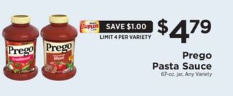 ShopRite Pasta sauce offer
