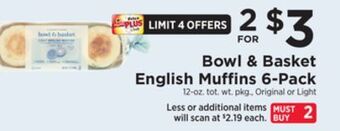 ShopRite English muffins 6-pack offer