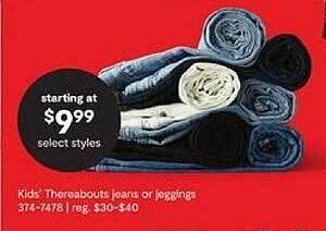 JC Penney Kids thereabouts jeans or jeggings offer