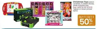 Albertsons Christmas Toys offer