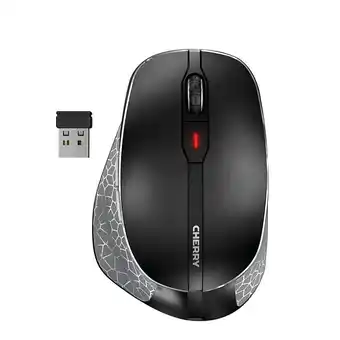 Best Buy Cherry - mw 8c ergo wireless optical mouse - black offer