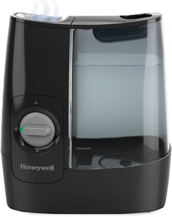 Best Buy Honeywell hwm845 warm mist humidifier with essential oil cup, filter free - black offer