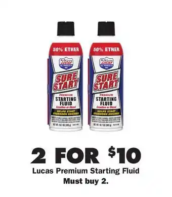 Advance Auto Parts Premium starting fluid offer