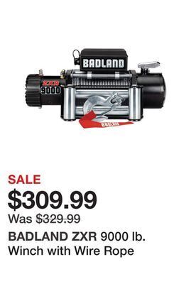 Harbor Freight Tools 9000 lb. winch with wire rope offer