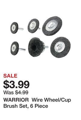 Harbor Freight Tools Wire wheel/cup brush set, 6 piece offer