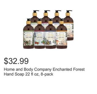Costco Home and body company enchanted forest hand soap 22 fl oz, 8-pack offer