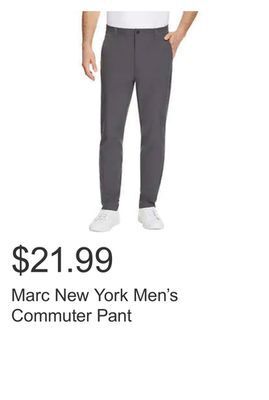 Costco Marc new york men's commuter pant offer