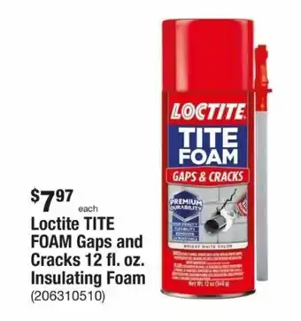 The Home Depot Loctite Tite Foam Gaps and Cracks 12 fl. oz. Insulating Foam offer