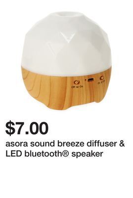 Five Below Asora sound breeze diffuser & led bluetooth® speaker offer