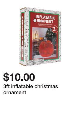 Five Below 3ft inflatable christmas ornament offer