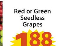 ACME Red or Green Seedless Grapes offer