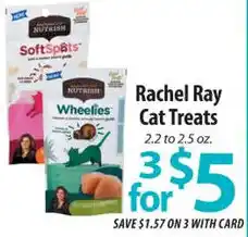 ACME Rachel Ray Cat Treats 2.2 to 2.5 oz. offer