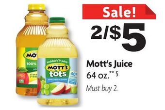 Family Dollar Mott's juice offer