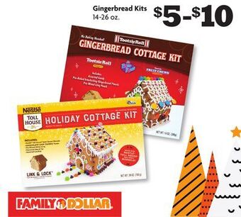 Family Dollar Gingerbread kits offer
