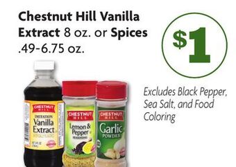Family Dollar Chestnut hill vanilla extract offer