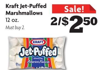Family Dollar Kraft jet-puffed marshmallows offer