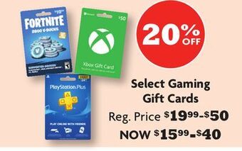 Family Dollar Select gaming gift cards offer