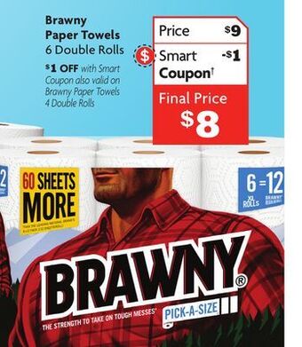 Family Dollar Brawny paper towels offer