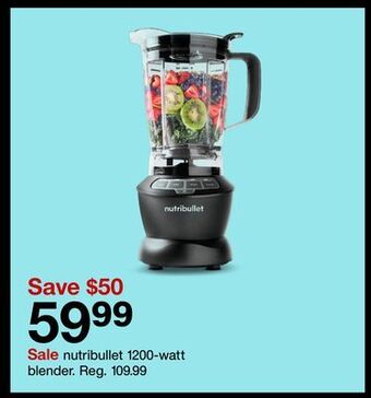 Target Nutribullet 1200-watt blender offer