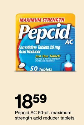 Target Pepcid ac 50-ct. maximum strength acid reducer tablets offer