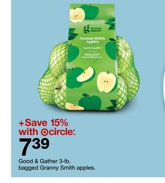 Target Good & gather 3-lb. bagged granny smith apples offer