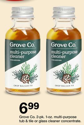 Target Grove co. 2-pk. 1-oz. multi-purpose tub & tile or glass cleaner concentrate offer