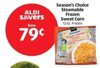 Aldi Season's choice steamable frozen sweet corn offer