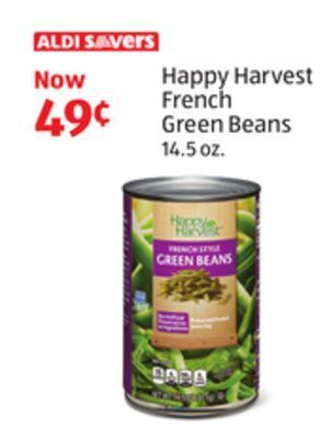 Aldi Happy harvest french green beans offer