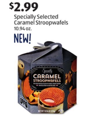 Aldi Specially selected caramel stroopwafels offer