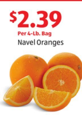 Aldi Navel oranges offer
