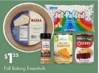 Dollar Tree Fall baking essentials offer