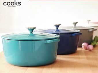 JC Penney Cooks 3.5-qt. cast iron dutch oven offer
