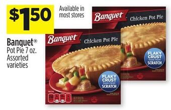 Dollar General Banquet® pot pie offer