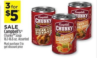 Dollar General Campbell's® chunky™ soup offer