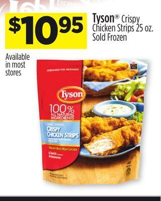 Dollar General Tyson® crispy chicken strips offer