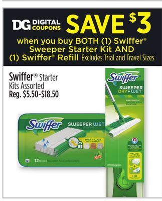 Dollar General Swiffer® starter kits offer
