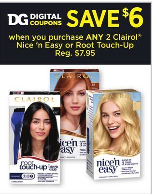 Dollar General Clairol® nice'n easy or root touch-up offer
