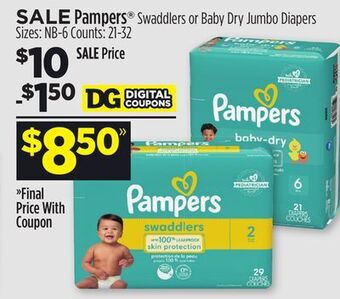 Dollar General Pampers® offer