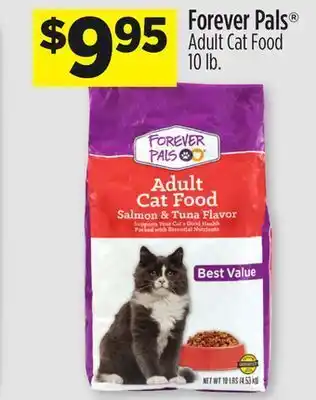 Dollar General Forever pals® adult cat food offer