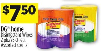 Dollar General Dg® home disinfectant wipes offer