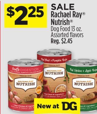 Dollar General Rachael ray® nutrish® dog food offer