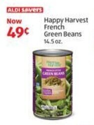 Aldi Happy Harvest French Green Beans 14.5 oz. offer