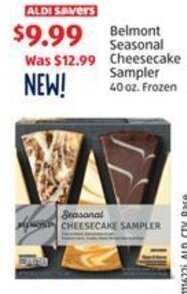Aldi Belmont Seasonal Cheesecake Sampler 40 oz. offer
