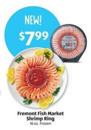 Aldi Fremont Fish Market Shrimp Ring 16 oz. offer
