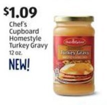 Aldi Chef's Cupboard Homestyle Turkey Gravy 12 oz. offer