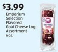 Aldi Emporium Selection Flavored Goat Cheese Log Assortment 6 oz. offer