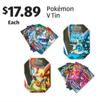 Aldi Pokemon V Tin offer