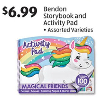Aldi Bendon Storybook and Activity Pad offer